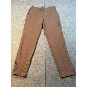 Jones & Co Pants Womens Medium Brown Rayon Stretch Mid Rise Classic Fit Pull On